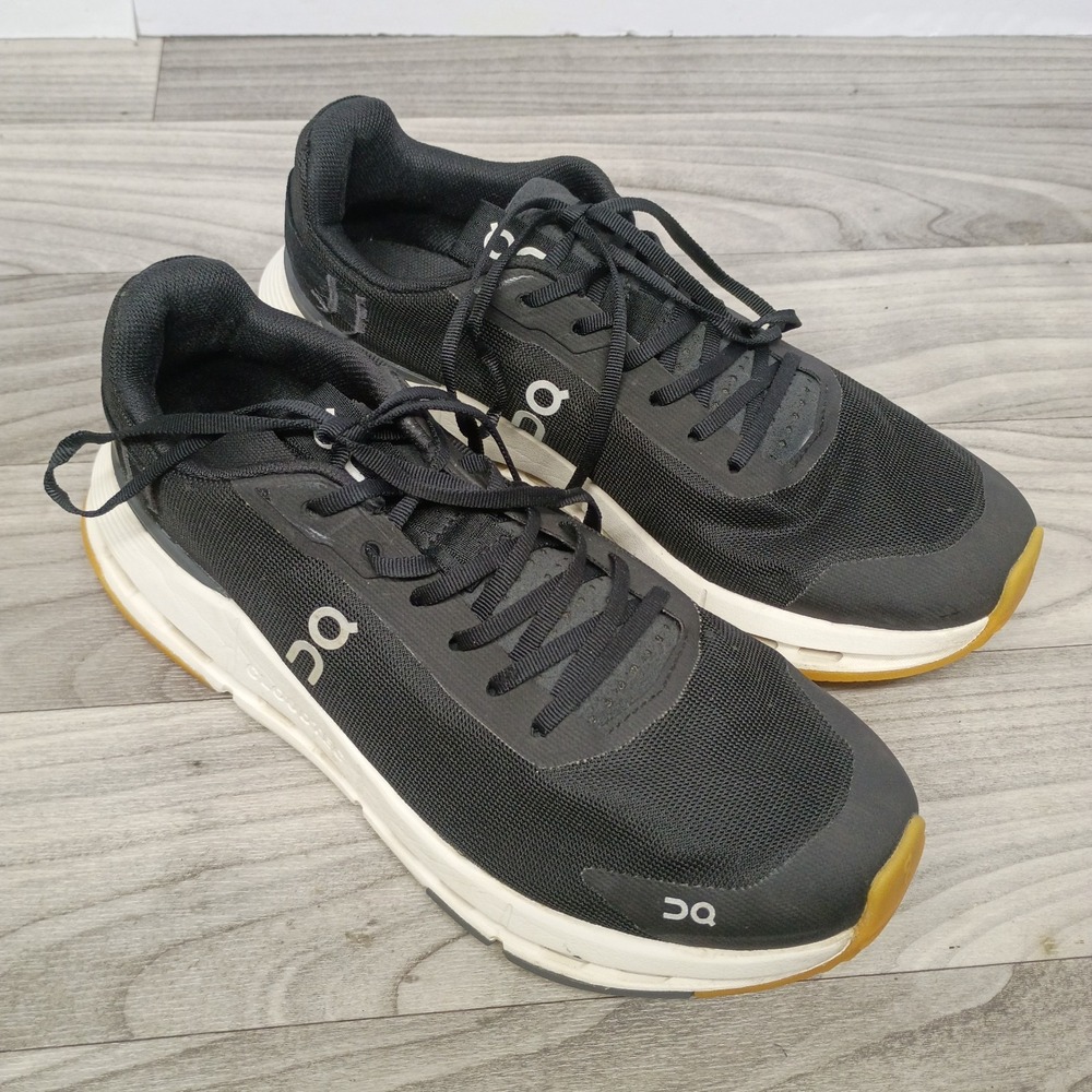 On Running Cloudnova Form 2 Black Ivory Running Shoes Sneakers Men's Size 7